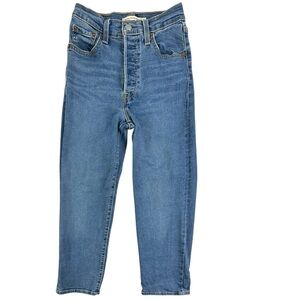 Levi’s Ribcage Straight Ankle Jeans Size 24